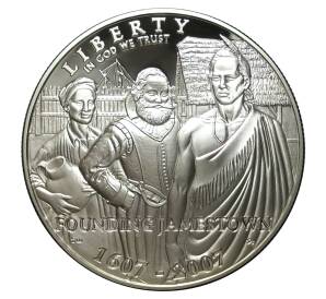 1 доллар 2007 года 400-летие поселения в Джеймстауне — Фото №1