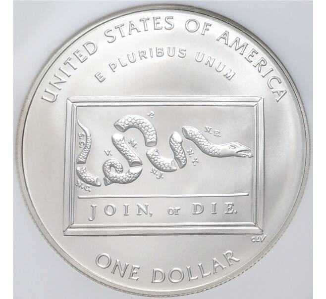 Монета 1 доллар 2006 года Р США «300 лет со дня рождения Бенджамина Франклина» В слабе NGC (MS69) (Артикул M2-53059)
