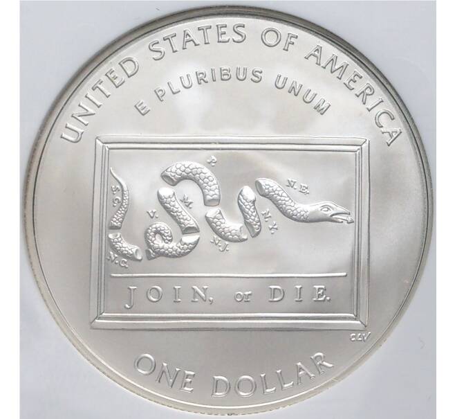 Монета 1 доллар 2006 года Р США «300 лет со дня рождения Бенджамина Франклина» В слабе NGC (MS69) (Артикул M2-53060)