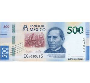 500 песо 2019 года Мексика