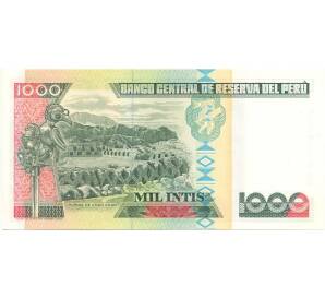 1000 инти 1988 года Перу — Фото №2
