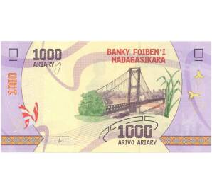 1000 ариари 2017 года Мадагаскар — Фото №1