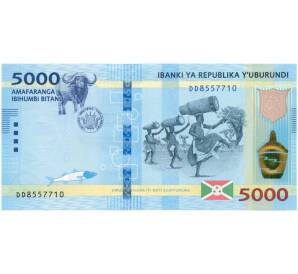 5000 франков 2018 года Бурунди — Фото №1