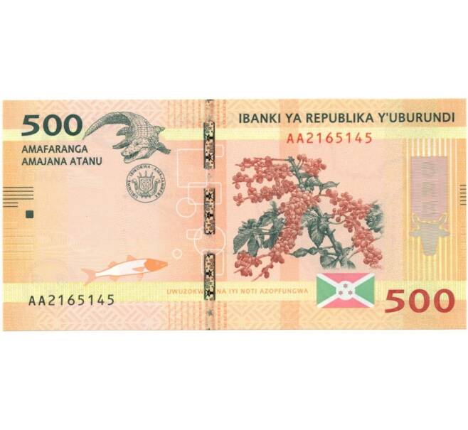 Банкнота 500 франков 2015 года Бурунди (Артикул: B2-7823) — Фото №1