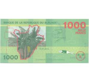 1000 франков 2015 года Бурунди — Фото №2