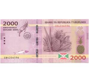 2000 франков 2015 года Бурунди — Фото №1