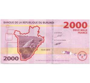 2000 франков 2015 года Бурунди — Фото №2