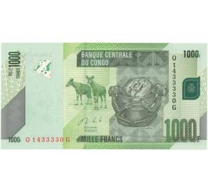 1000 франков 2013 года Конго (ДРК) — Фото №1