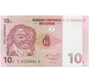 10 сантимов 1997 года Конго (ДРК) — Фото №1