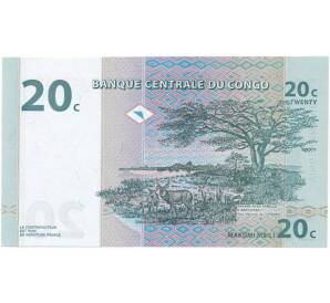 20 сантимов 1997 года Конго (ДРК) — Фото №2