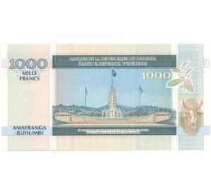 1000 франков 2009 года Бурунди — Фото №2