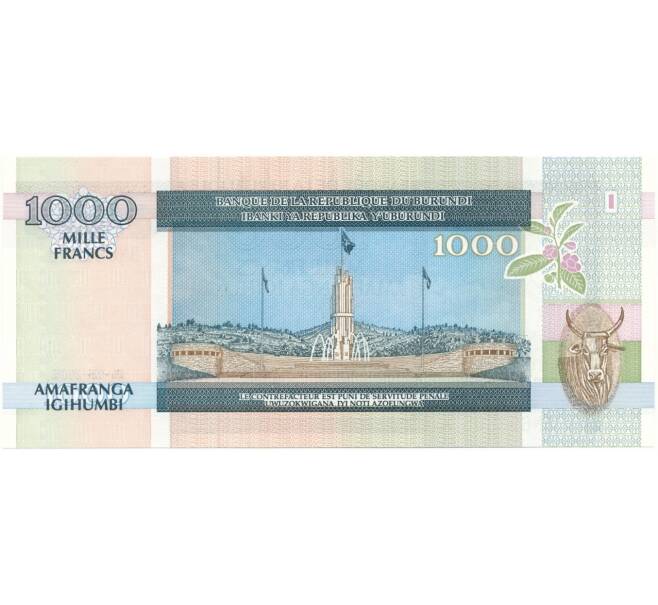 Банкнота 1000 франков 2006 года Бурунди (Артикул B2-7847)