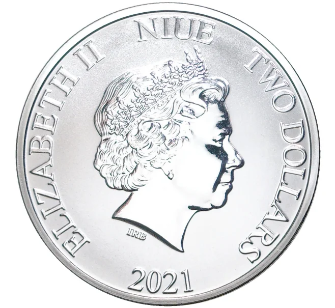 Монета 2 доллара 2021 года Ниуэ «Пираты Карибского моря — Летучий голландец» (Артикул M2-53094)