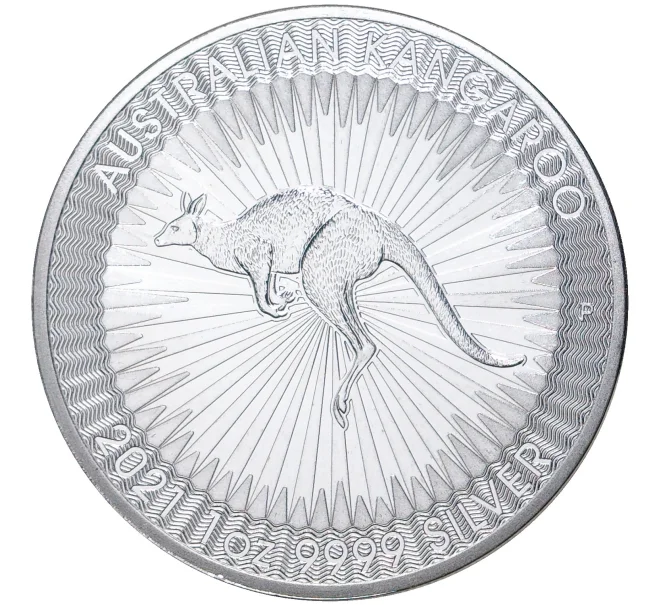 Монета 1 доллар 2021 года Австралия «Австралийский кенгуру» (Артикул M2-53334)