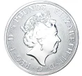 Монета 5 фунтов 2021 года Великобритания «Звери Королевы — Белая Борзая Ричмонда» (Артикул M2-53337)
