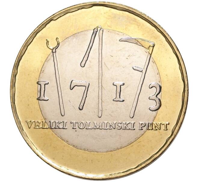 Монета 3 евро 2013 года Словения «300 лет крестьянскому восстанию в Толмино» (Артикул M2-31155)