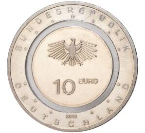 10 евро 2019 года D Германия «В полете — Парапланеризм» — Фото №2