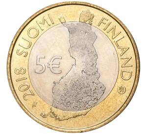 5 евро 2018 года Финляндия «Ландшафты Палластунтури»
