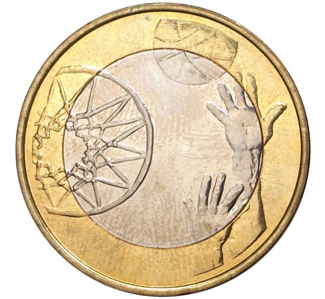 Монета 5 евро 2015 года Финляндия «Баскетбол» (Артикул M2-0034)