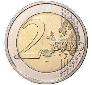 2 евро 2009 года Бельгия «10 лет монетарной политики ЕС и введения евро» — Фото №2