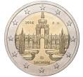 Монета 2 евро 2016 года A Германия «Федеральные земли Германии — Саксония (Цвингер)» (Артикул M2-2338)