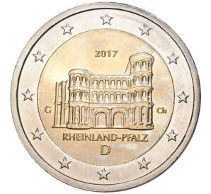 2 евро 2017 года G Германия «Федеральные земли Германии — Рейнланд-Пфальц (Порта Нигра)» — Фото №1