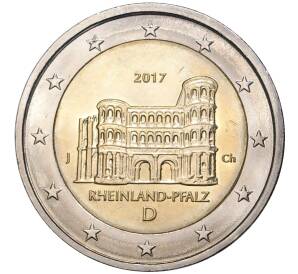 2 евро 2017 года J Германия «Федеральные земли Германии — Рейнланд-Пфальц (Порта Нигра)» — Фото №1