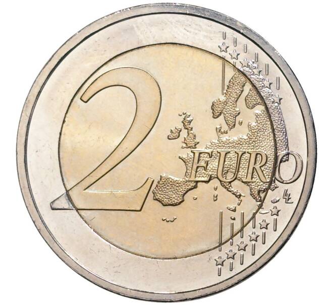 Монета 2 евро 2018 года А Германия «100 лет со дня рождения Гельмута Шмидта» (Артикул M2-7112)