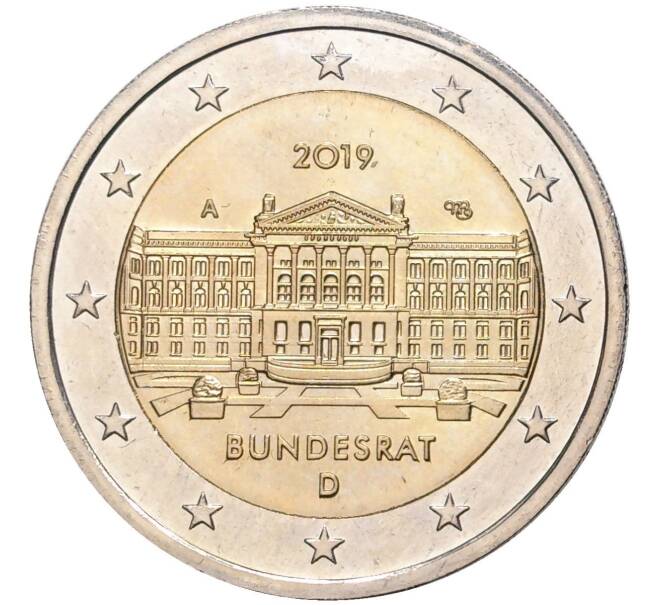 Монета 2 евро 2019 года A Германия «70 лет Бундесрату» (Артикул M2-30246)