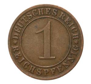 1 рейхспфенниг 1930 года G — Фото №2