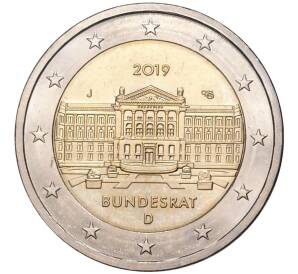 2 евро 2019 года J Германия «70 лет Бундесрату» — Фото №1