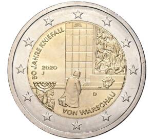 2 евро 2020 года J Германия «50 лет Коленопреклонению в Варшаве» — Фото №1