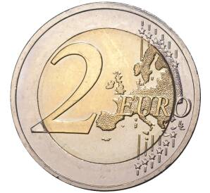 2 евро 2015 года Греция «30 лет флагу Европейского союза» — Фото №2