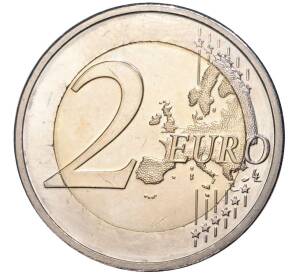 2 евро 2009 года Кипр «10 лет монетарной политики ЕС и введения евро»