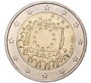 2 евро 2015 года Ирландия «30 лет флагу Европейского союза» — Фото №1