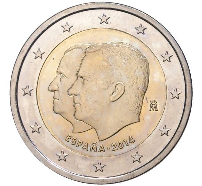 2 евро 2014 года Испания «Король Филипп VI» (Артикул M2-5661)