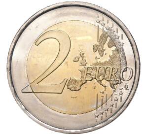 2 евро 2015 года Испания «30 лет флагу Европейского союза» — Фото №2