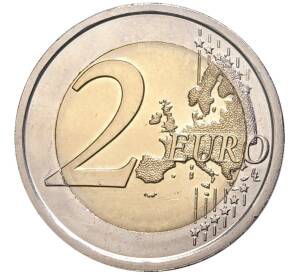 2 евро 2009 года Италия «200 лет со дня рождения Луи Брайля» — Фото №2