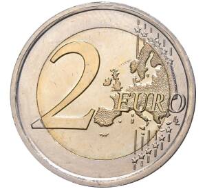 2 евро 2016 года Италия «550 лет со дня смерти Донателло» — Фото №2