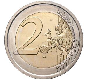 2 евро 2019 года Италия «500 лет со дня смерти Леонардо да Винчи»