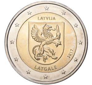 2 евро 2017 года Латвия «Исторические области Латвии — Латгалия» — Фото №1