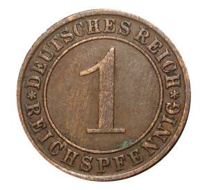 1 рейхспфенниг 1933 года F — Фото №2