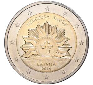 2 евро 2019 года Латвия «Восходящее солнце»
