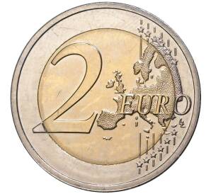 2 евро 2019 года Латвия «Восходящее солнце»