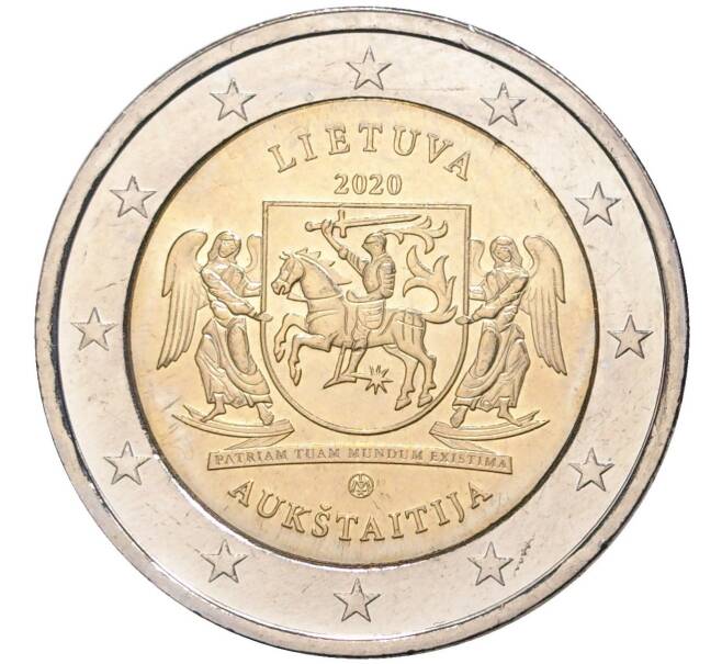 Монета 2 евро 2020 года Литва «Литовские этнографические регионы — Аукштайтия» (Артикул M2-42552)