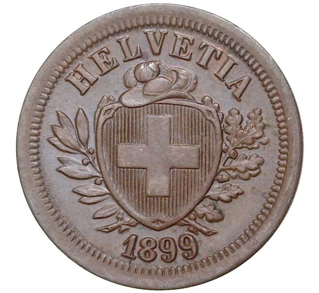 Монета 1 раппен 1899 года Швейцария (Артикул K11-0642)