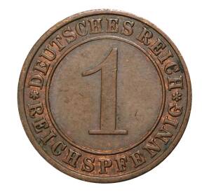 1 рейхспфенниг 1936 года А Германия — Фото №2