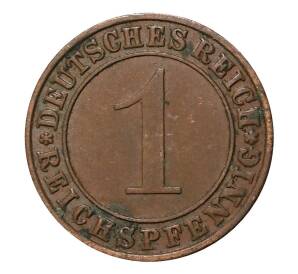 1 рейхспфенниг 1936 года G — Фото №2