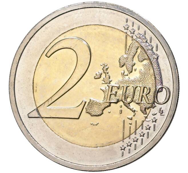Монета 2 евро 2019 года Люксембург «100 лет с дня вступления на трон Великой Герцогини Шарлотты» (Артикул M2-31281)