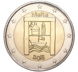 2 евро 2018 года Мальта «Культурное наследие»